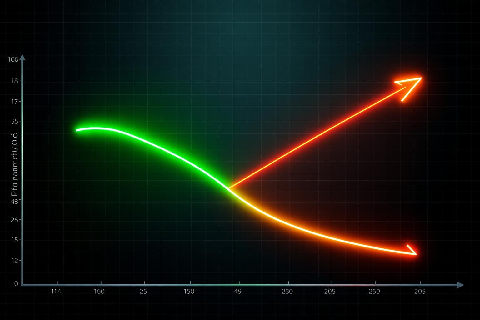 Call and put option payoff diagram